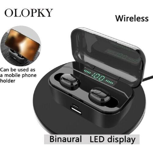 Bluetooth 5.0 G6S Tws Wireless Earphone 8D Stereo Ture Wireless Earbuds Headset With 3500mah Led Display Power Bank Earphone