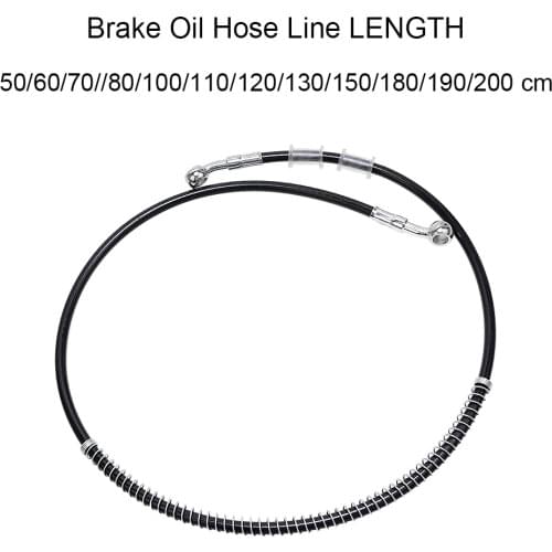 500mm-2000mm Universal Motorcycle Brake Oil Hose Line Pipe Reinforce Brake System For Harley Kawasaki Suzuki Honda Yamaha Ducati