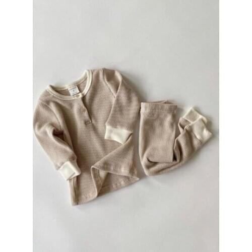 2020 Japan and South Korea Spring and Autumn Long-Sleeved Upper Garment + Pants Two Piece boy clothes