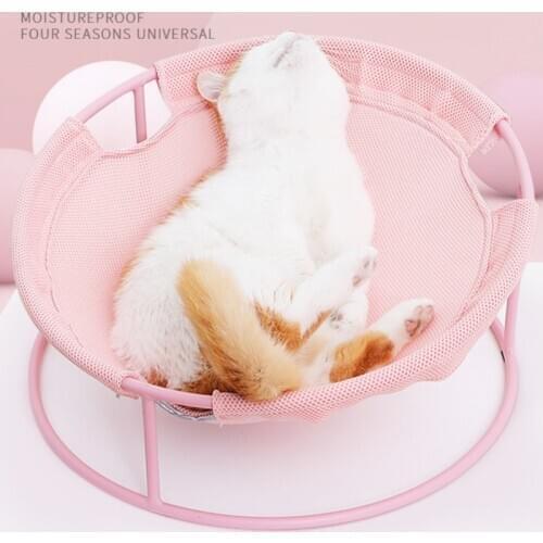 Off-the-ground moisture-proof cats bed breathable non-stuffy cat litter mat comfortable soft pet rocking chair