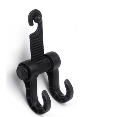 High Quality Plastic Car Seat Headrest Hanger Bag Hook Holder for Bag Purse Cloth Grocery Storage Auto Fastener Clip Accessories