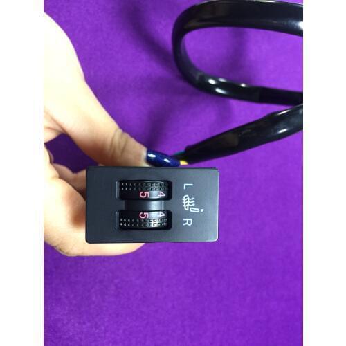 WATERCARBON Minimum 5 Files 2 Wheel Switch Built-in Car Heated Seat Heater Pad Car Seat Warmer Covers Kit Uses Carbon Fiber Prem