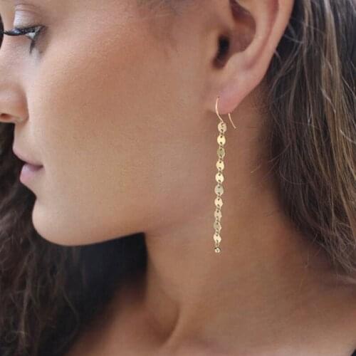 Bohemian Vintage Style Ox Horn Crescent Moon Dangle Earrings for Women Acrylic Beads Geometric Earrings Fashion Jewelry YN995