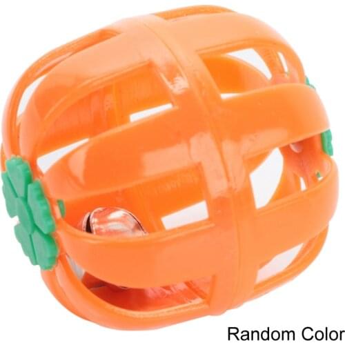 1pcs Cat Toy Hollow Plastic Rattle Ball Interactive Cat Training Toy Pet Playing Ball l Bell Toys for Cats Kitten Pet Product