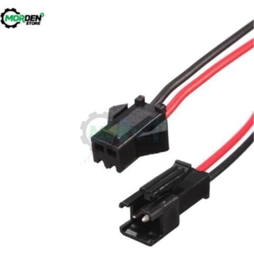 10Pairs SM 2-Pin 10cm JST 2Pin Plug Male to Female Wire Cable 3mm Connector Adapter for 3528 5050 LED Light Strip