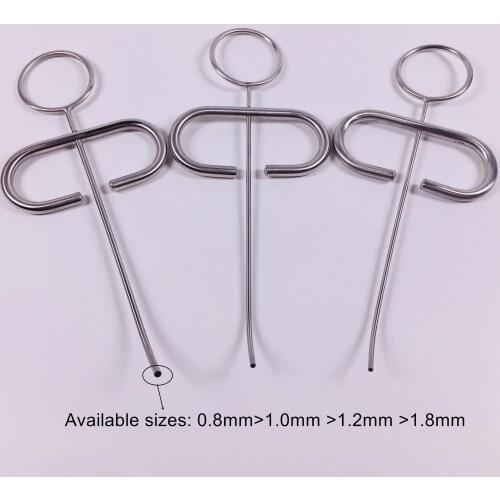 20Pis/Lot Dental MTA Plugger Implant Conveyor Delivery To Endo Root Canal Tooth Pulp 0.8 1.0 1.2 1.8mm 4Sizes