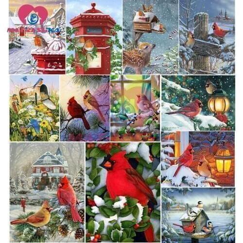 Diamond Painting landscape birds Full Square Picture of Rhinestones Diamond Embroidery christmas gift hobbies and crafts diy