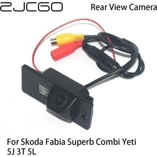 ZJCGO Car Rear View Reverse Back Up Parking Camera for Skoda Fabia Superb Combi Yeti 5J 3T 5L
