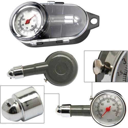 Car Truck Motorcycle Bike Digital Tyre Tire Pressure Gauge Manometer Tester Air Inflator with Flexible Hose Tire Repair Tools