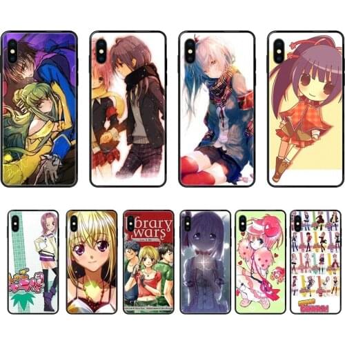 Pretty Manga Shugo Chara For Galaxy A70 A71 A70E A5 A6 A7 A8 A10 A10S A20 A20S A20E A21S A30S A40 A50 2017 2018 TPU Black Soft
