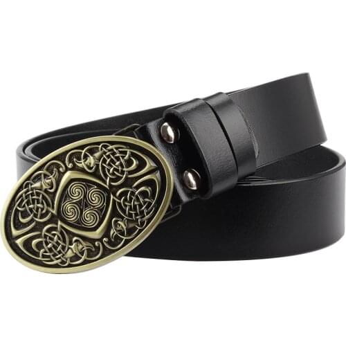 Line design leather belt Leisure decoration belt