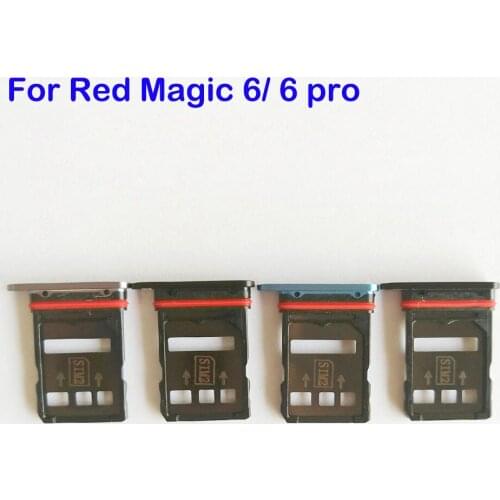 For Nubia Red Magic 6 6 pro New Original Sim Card Holder Tray Card Slot RedMagic 6 NX669J Sim Card Holder RedMagic 6 pro