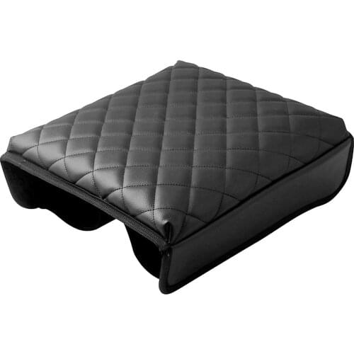 Car Center Console Cover Modified Black PU Leather Armrest Covers For Ford Explorer Car Interior Supplies Accessories