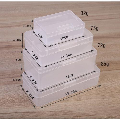 Multifunctional transparent Plastic box 5pcs Fishing Lure hooks bait tools case Important small accessories Gadgets storage box