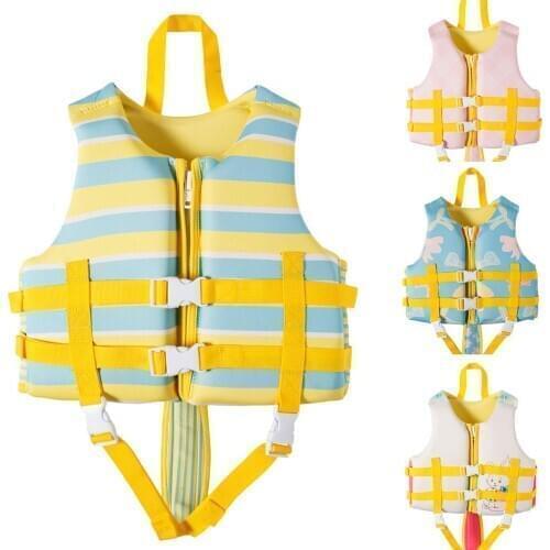 Child Life Jacket Neoprene Kids Baby Water Sports Buoyancy Jacket Swimming Vest for Boating Surfing Kayak Drifting Ski Swimsuit