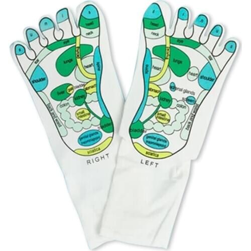 Ho Acupressure Reflexology Socks Foot Massage Socks Anti Slip Breathable Yoga Socks for Fitness Sports Training One Size sy998