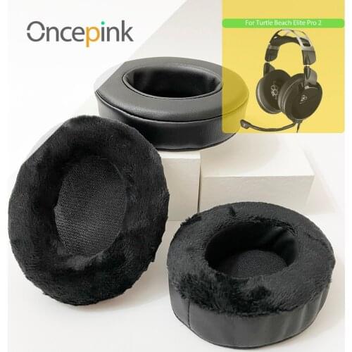 Oncepink Replacement EarPads For Turtle Beach Elite Pro 2 Headphone Ear Cushion Repair Parts Earphones Accessories