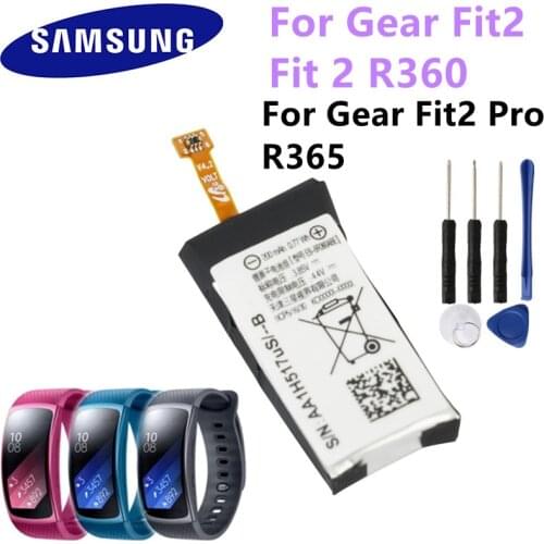 Original High EB-BR360ABE Watch Battery For Samsung Gear Fit2 Fit 2 R360 SM-R360 Genuine Battery 200mAh
