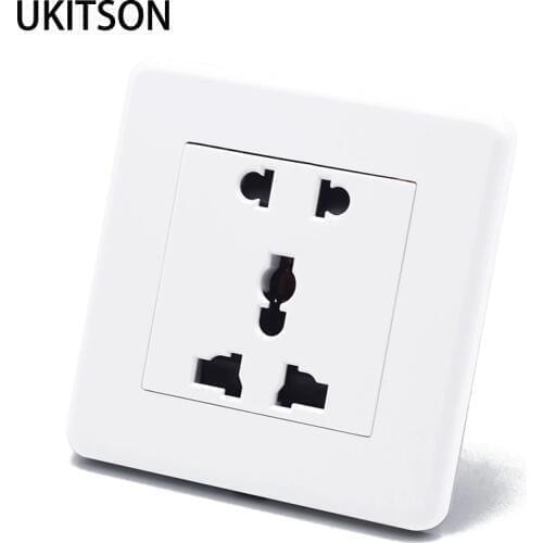 Worldwide Using 5 pins Electrical Plug Wall Panel 13A 250V Power Charging Faceplate