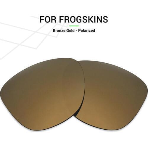 Mryok Anti-Scratch POLARIZED Replacement Lenses for Oakley Frogskins Sunglasses Bronze Gold