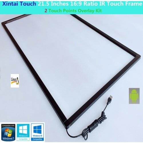 Xintai Touch 21.5 Inches 16:9 Ratio 2 Touch Points IR Touch Screen,Infrared Touch Panel NO Glass Plug&Play