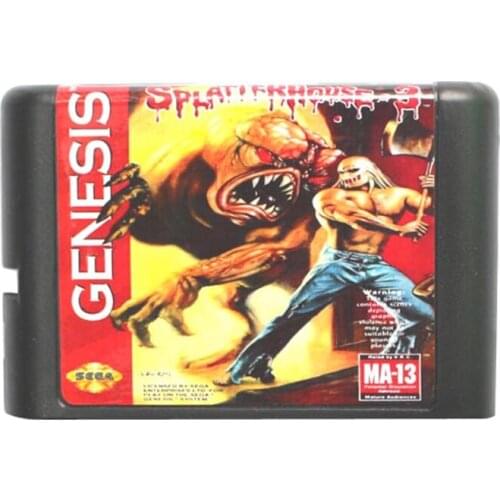 SplatterHouse Part 3 16 bit MD Game Card For Sega Mega Drive For Genesis
