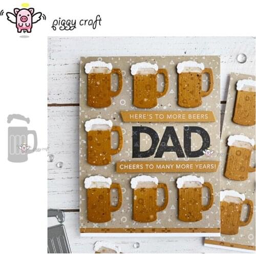 Piggy Craft metal cutting dies cut die mold Beer mug decoration Scrapbook paper craft knife mould blade punch stencils dies