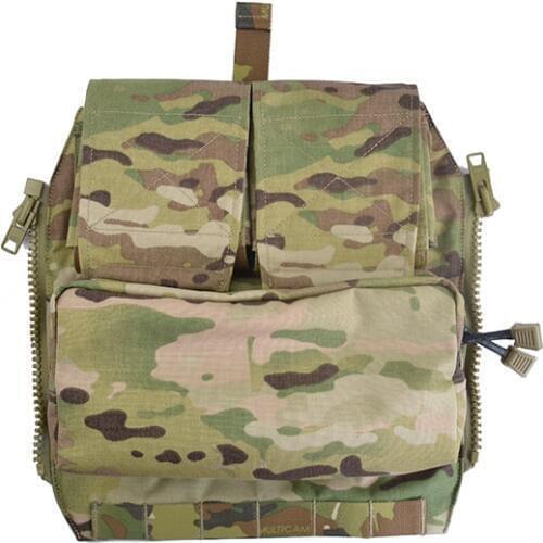 Delustering TwinFalcons Tactical Pouch Zip-On Panel for Tactical Vest Military Molle Zipper Pack 500D Cordura TW-P042