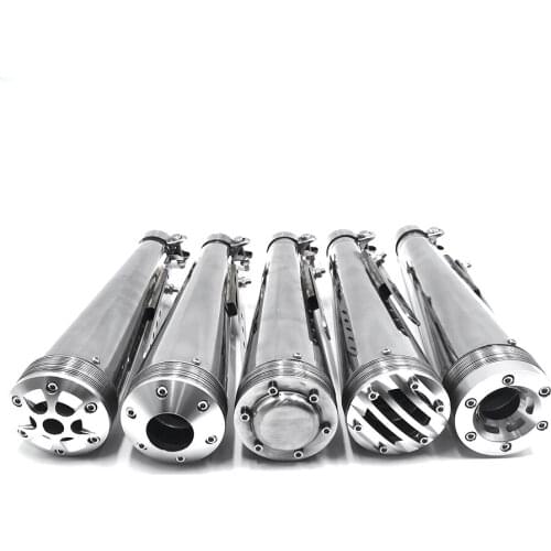 38mm 45mm Motorcycle Mufflers Universal 38-45mm Inner Exhaust Pipe with Removable DB Killer Escape Stainless Steel Escape