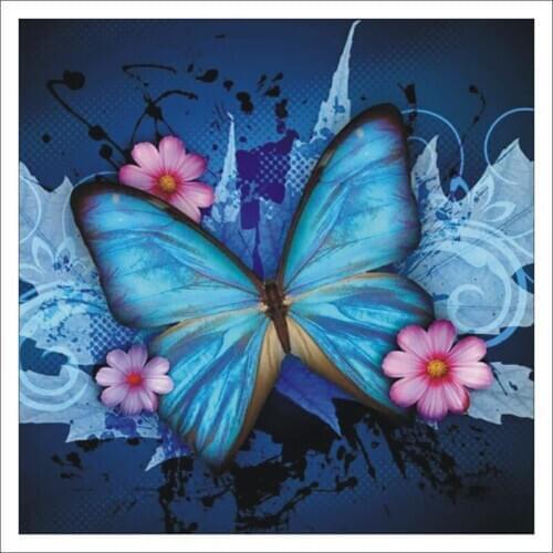 Animal Butterfly Flower 5D DIY Diamond Painting Complete Diamond Mosaic Sticker Embroidery Home Mural Gift T311