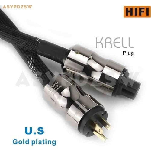 1.5M HIFI FURUKAWA Audio OFC power cable With KRELL gold plated IEC U.S plug