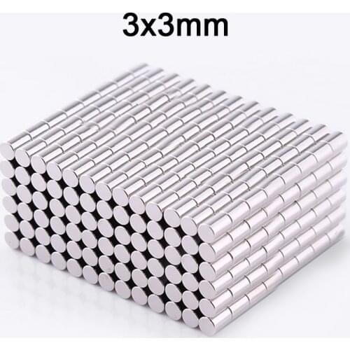 10/20/50/100pcs Neodymium Magnets 3mm x 3mm Round Rare Earth Ring Disk Strong Craft Magnets N35