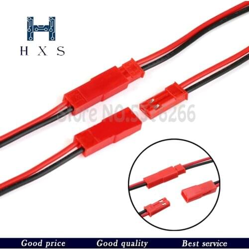 10 sets 2Pin Connector Male Female JST Plug Cable 10CM 15CM 22AWG Wire For RC Battery Helicopter DIY LED Lights Decoration
