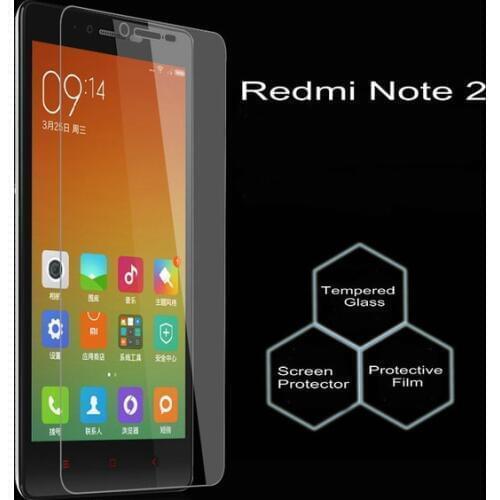 2.5D Tempered Glass For Xiaomi Redmi Note 2 High Quality Protective Film Explosion-proof Screen Protector for Redmi Note 2