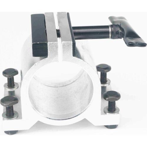 65mm Diameter Silvery Aluminum CNC Spindle Motor Holder Mount Bracket Clamp Cast Adjustable handle