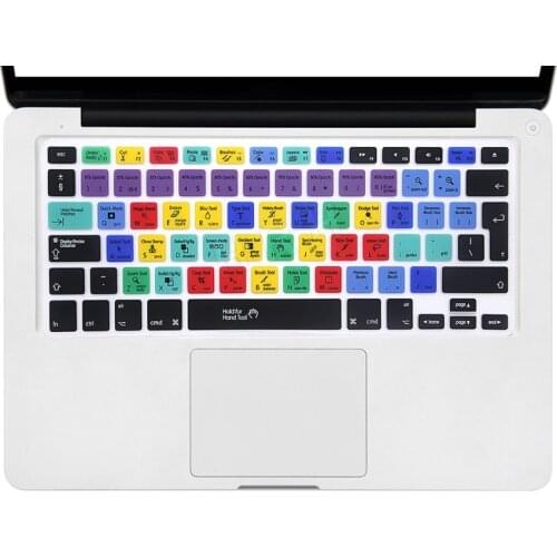 A1278 Adobe Photoshop Shortcut keys Keyboard Cover Film For iPhone Macbook Pro Air 13 15 17 KC_A1278_EU_Photoshop