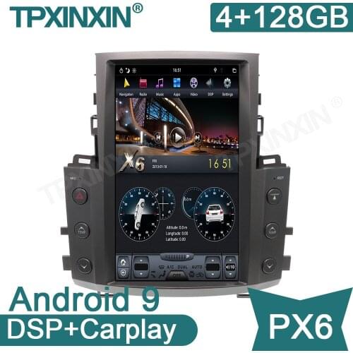 Android 9.0 4+128G PX6 Tesla Style For Lexus LX570 2007-2015 Android Car Audio Stereo Radio Recorder GPS Head Unit