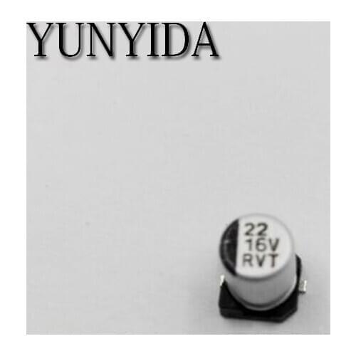 Free Shipping 20pcs 16V 22UF 4*5.4mm SMD Aluminum Electrolytic Capacitor