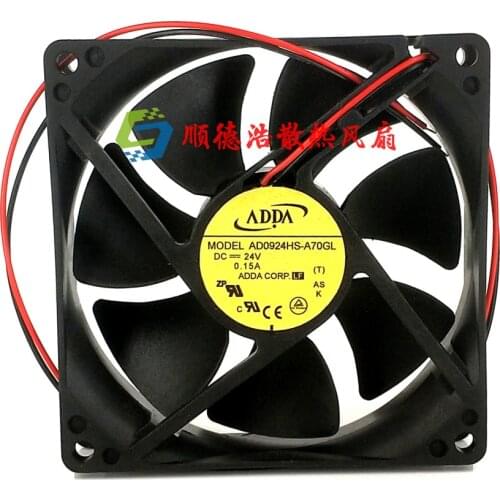 ADDA AD0924HS A70GL 9025 24 v 0.25 A 9 CM/CM cooling fans double ball