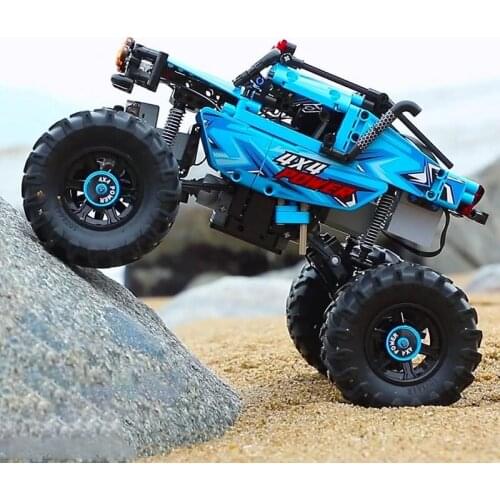 CADA Monster Buggy RC Techni Remote Control Climbing Car Muscle Car Technology High climb Building Blocks Bricks Model Toys Gift