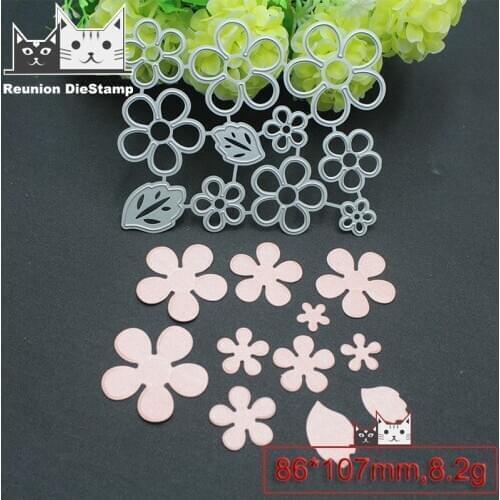 Reunion 9 flowers Metal Cutting Dies Scrapbooking Photo Album Embossing Paper Card Making Decor Die Nouveau Arrivage 2020 New