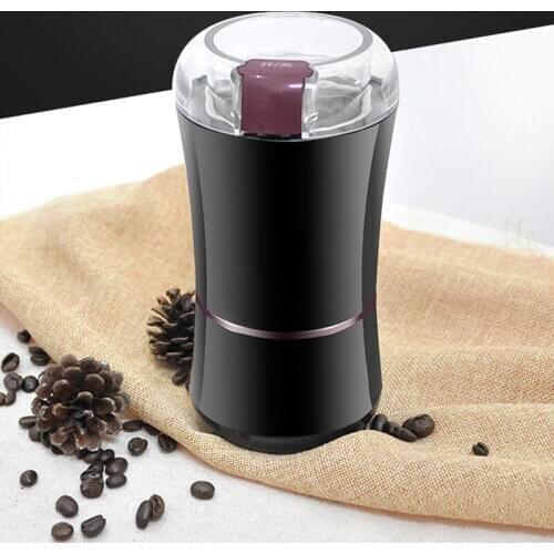 Mini grinder Medicine powder crusher mill Electric coffee bean powderSingle stirring blade Semi-automatic Dry grinding Home use
