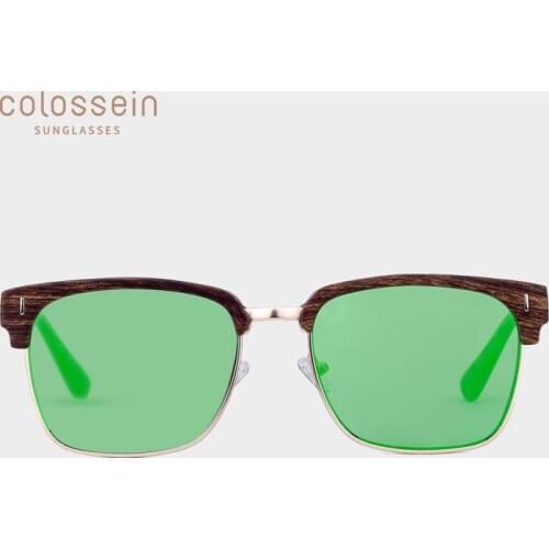 COLOSSEIN Classic Vintage Sunglasses Men Sunglasses Women Retro Design Mirror Fashion UV400 Protected Eyewear Lunettes De Soleil
