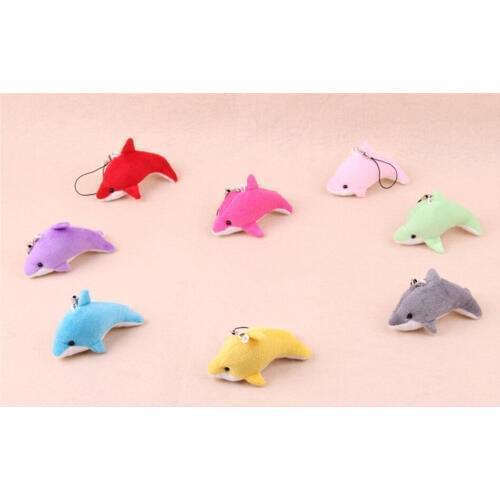 Wholesale Mini 6CM Dolphin Stuffed TOY DOLL ; Wedding Gift Bouquet Decor Plush DOLL TOY , accessories toys