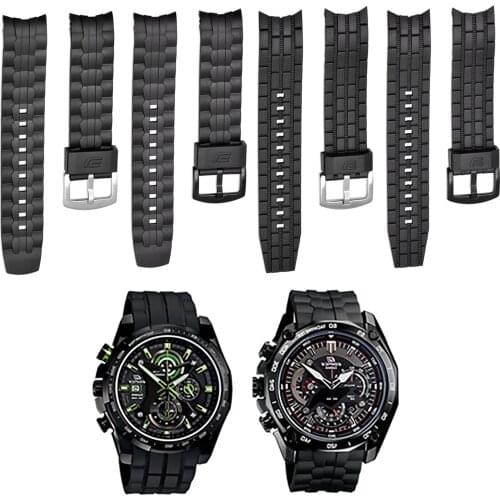 Gosear Adjustable Breathable Replacement Watch Strap Band Belt Wristband for Casio Edifice EF-550 EF-523 Watch Accessories