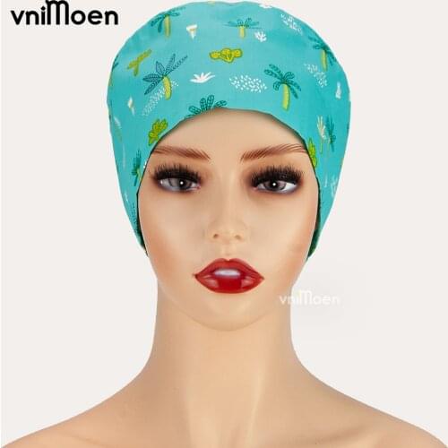 Fashion Unisex Surgical Cap Doctor Nurse Hat Operating Room Hat Dental Beauty Salon Scrub Working Cap Laboratory Dental Care Hat