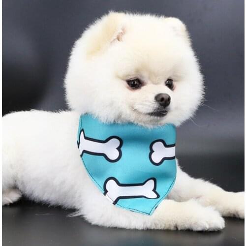 Fashion Pet Dog Puppy Cat Neck Scarf Bandana Collar Neckerchief Adjustable Big Dog Bandana Bibs Scarf Waterproof Saliva Towel