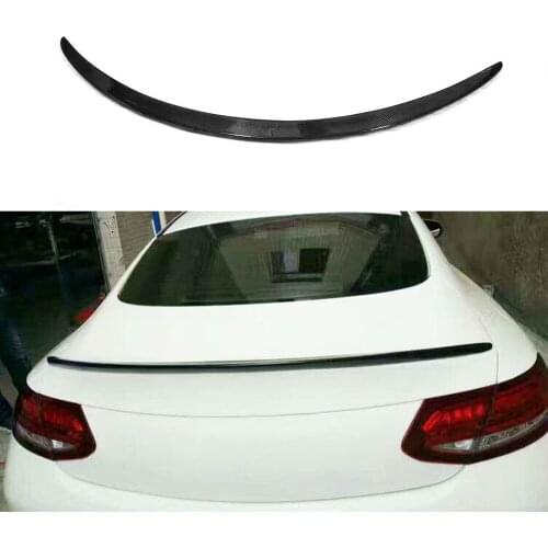 Carbon Fiber Rear Wing Spoiler for Mecerdes Benz W205 C205 C180 C200 C250 C300 C350 C63 AMG Coupe 2 Door 2015-2017