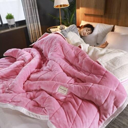 Super Warm Blanket Bedding Winter Thickened Quilt 200x230cm Luxury Thick Blanket Wool Blanket Winter Adult Bedspread