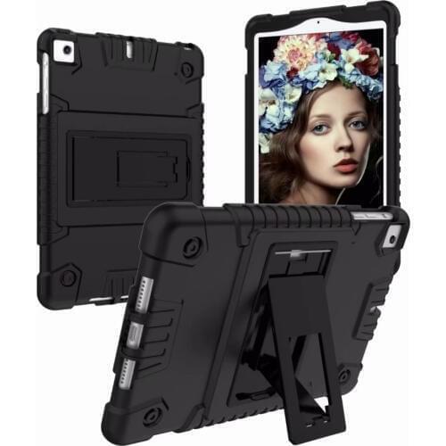 Heavy Duty PC+Silicon Protective Kickstand Shock-Absorption/High Impact Resistant Armor Case for iPad mini 1/2/3